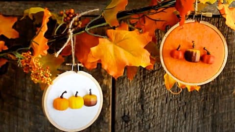 How To Make A Fall Pumpkin Hoop Banner | DIY Joy Projects and Crafts Ideas