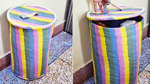 How To Make A Fabric Laundry Basket | DIY Joy Projects and Crafts Ideas