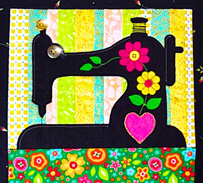 Sewing Machine Picture - Sewing Machine Art Quilt - Easy Sewing Ideas