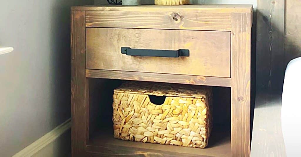 How To Build A Rustic Nightstand - Use 2 x 4s To Build A Nightstand - Furniture Ideas