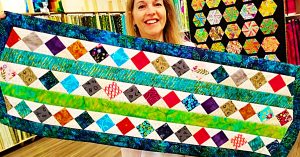 Jelly Roll Scrap Buster Table Runner With Donna Jordan