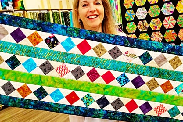 How To Sew A Scrappy Table Runner - Easy Table Runner Ideas - Sew With Donna Jordan