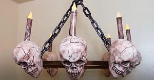 How To Make A Dollar Tree Skull Chandelier