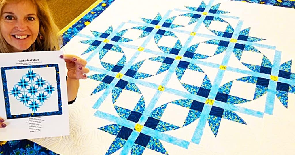 How To Make A Cathedral Stars Quilt - Easy Quilting Ideas - Donna Jordan Quilting Patterns