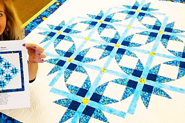 How To Make A Cathedral Stars Quilt - Easy Quilting Ideas - Donna Jordan Quilting Patterns
