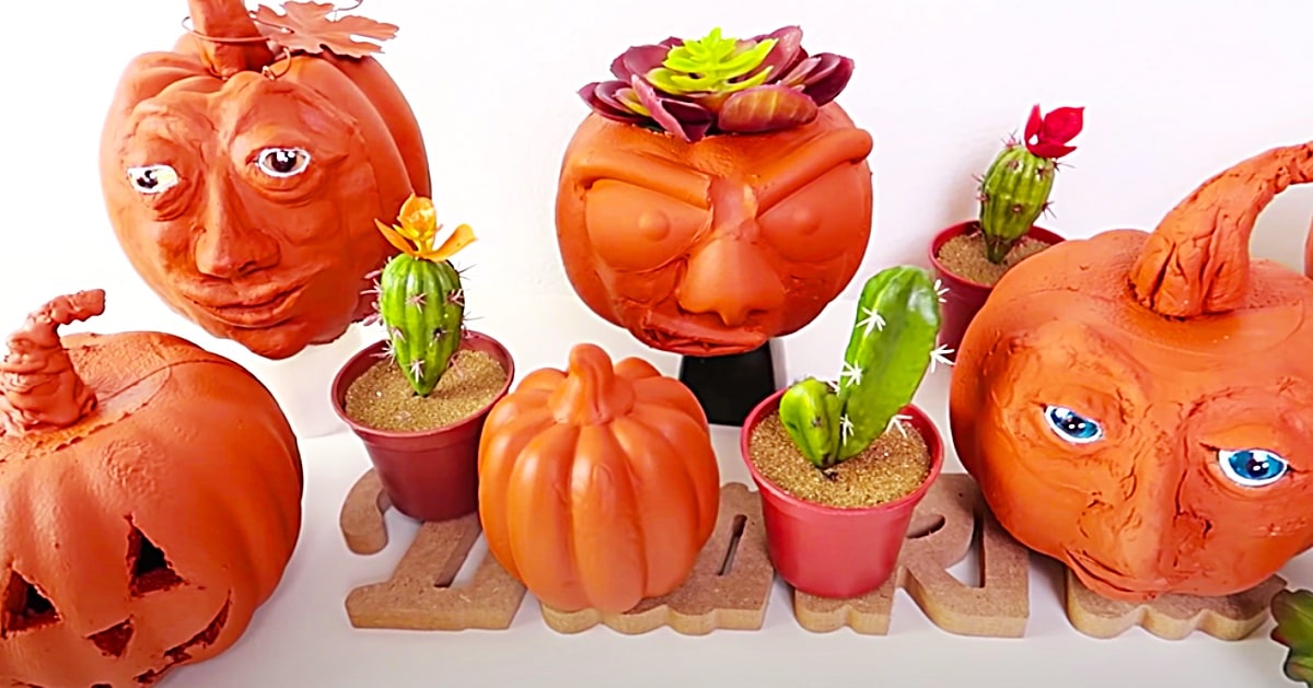 Dollar Tree Faux Terracotta Pumpkins | DIY Joy Projects and Crafts Ideas