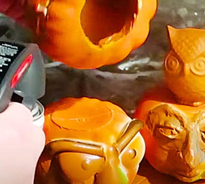 Spray Painted Pumpkins - DIY Pumpkin Crafts - Cheap Dollar Tree Fall DIY