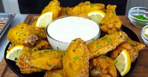 Copycat Wingstop Lemon Chicken Wings