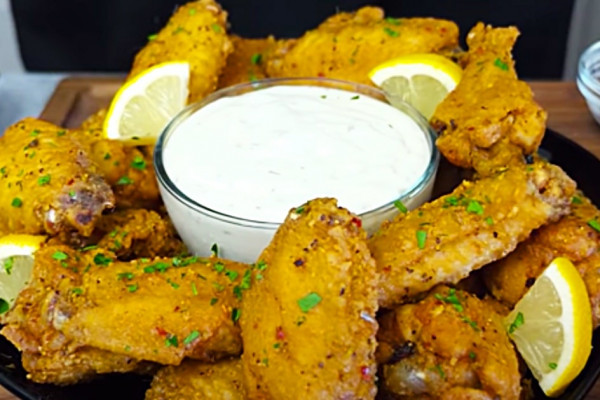 Copycat Wingstop Lemon Chicken Wings - Easy Wings Recipe - Appetizer Ideas