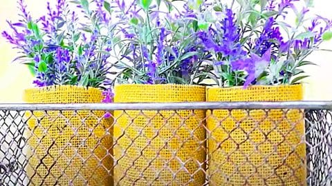 Dollar Tree Dupe: DIY Hobby Lobby Faux Plant Basket | DIY Joy Projects and Crafts Ideas