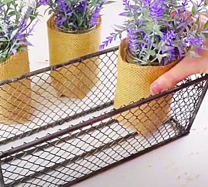 How To Make A Wire Basket - Dollar Tree Home Decor - DIY Plant Ideas