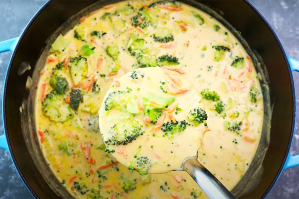 30-Minute Broccoli Cheddar Soup - Soup Recipes - Broccoli Recipes