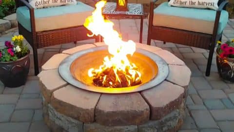 $55 DIY Fire Pit | DIY Joy Projects and Crafts Ideas