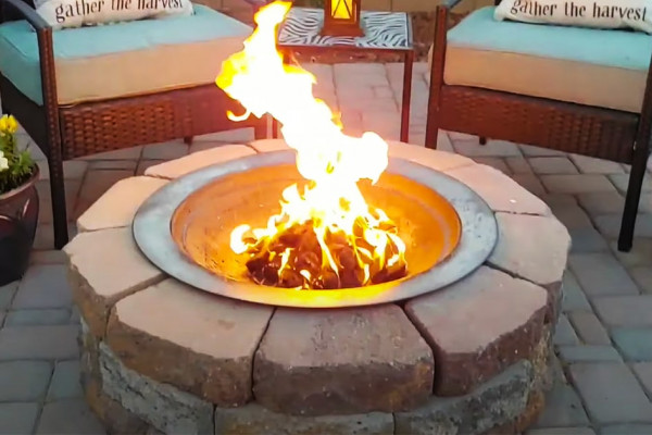 $55 DIY Fire Pit - DIY Outdoor - Fire Pit Ideas