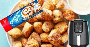 Air Fryer Cinnamon Roll Bites Recipe