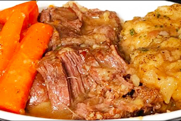 Braised Chuck Roast with Drop Dumplings Recipes - Chuck Roast Recipes - Beef Recipes