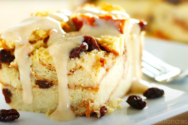 Bread Pudding With Vanilla Bourbon Sauce Recipe - Bread Pudding Recipe