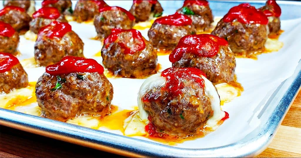 Cheese Filled Meatball Recipe - Meatballs Recipe - Meatloaf Style Meatballs