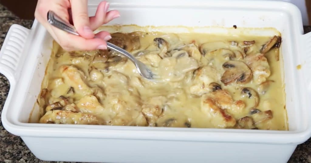 Chicken And Mushroom Casserole Recipe - Chicken Recipes - Mushroom Recipes