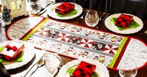 DIY Christmas Table Runner With Free Pattern