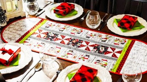 DIY Christmas Table Runner With Free Pattern | DIY Joy Projects and Crafts Ideas