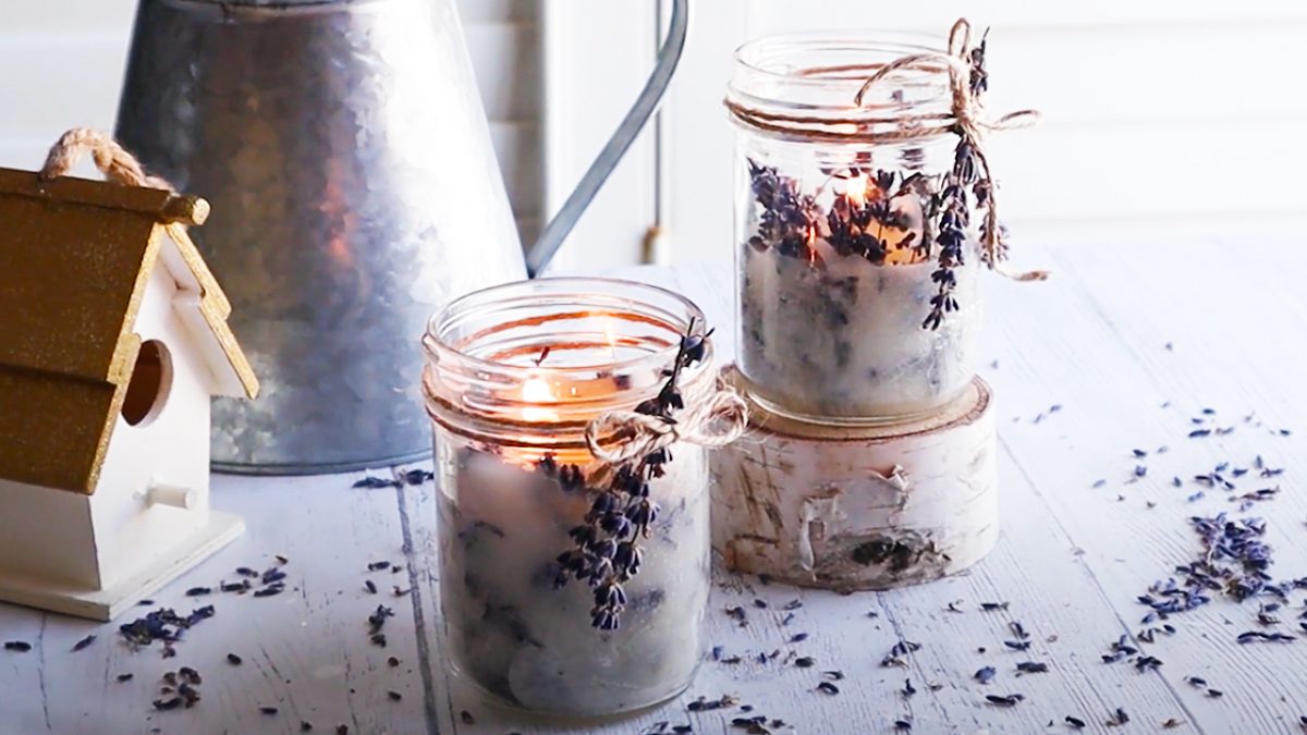 Dried Flowers Candles