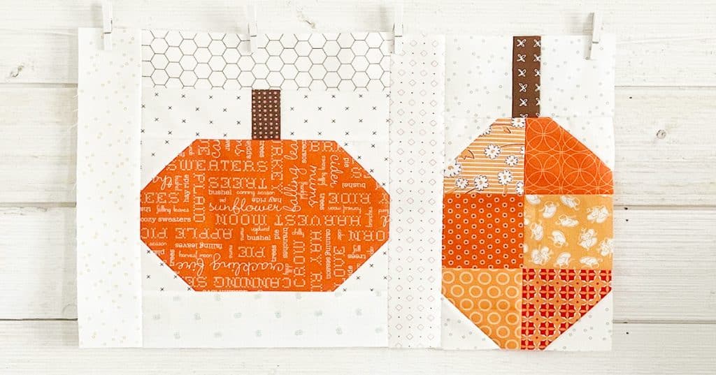 DIY Pumpkin Patched Block - DIY Pumpkin - DIY Sewing
