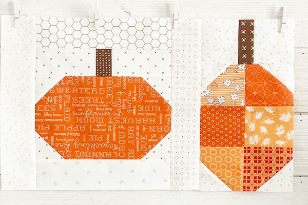 DIY Pumpkin Patched Block - DIY Pumpkin - DIY Sewing