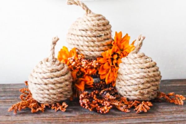 DIY Rope Pumpkin - DIY Pumpkin - DIY Fall Decor
