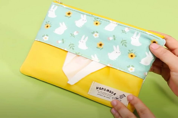 DIY Tissue Pouch Bag - DIY Sewing - DIY pouch