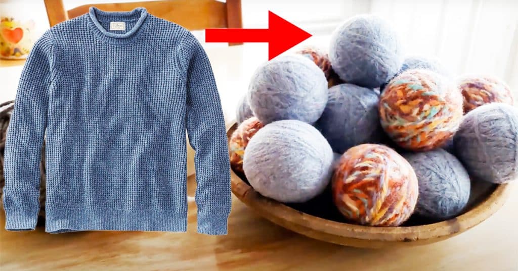 DIY Wool Dryer Balls From Upcycled Sweaters - DIY Wool Dryer Balls - DIY Old Sweaters