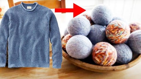 DIY Wool Dryer Balls From Upcycled Sweaters | DIY Joy Projects and Crafts Ideas
