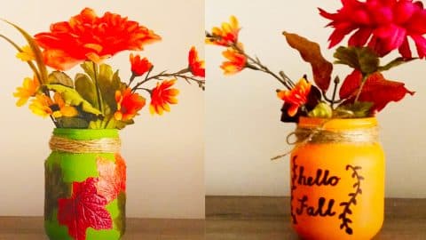Dollar Tree DIY Fall Mason Jar Centerpiece | DIY Joy Projects and Crafts Ideas