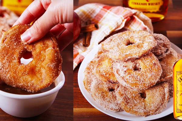 Fireball Apple Fritters Recipe - Fireball Whisky Recipes - Apple Fritters Recipe