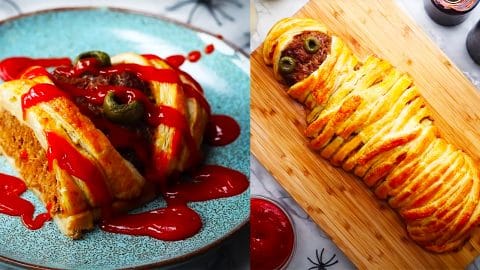 Halloween Mummy Meatloaf Recipe | DIY Joy Projects and Crafts Ideas