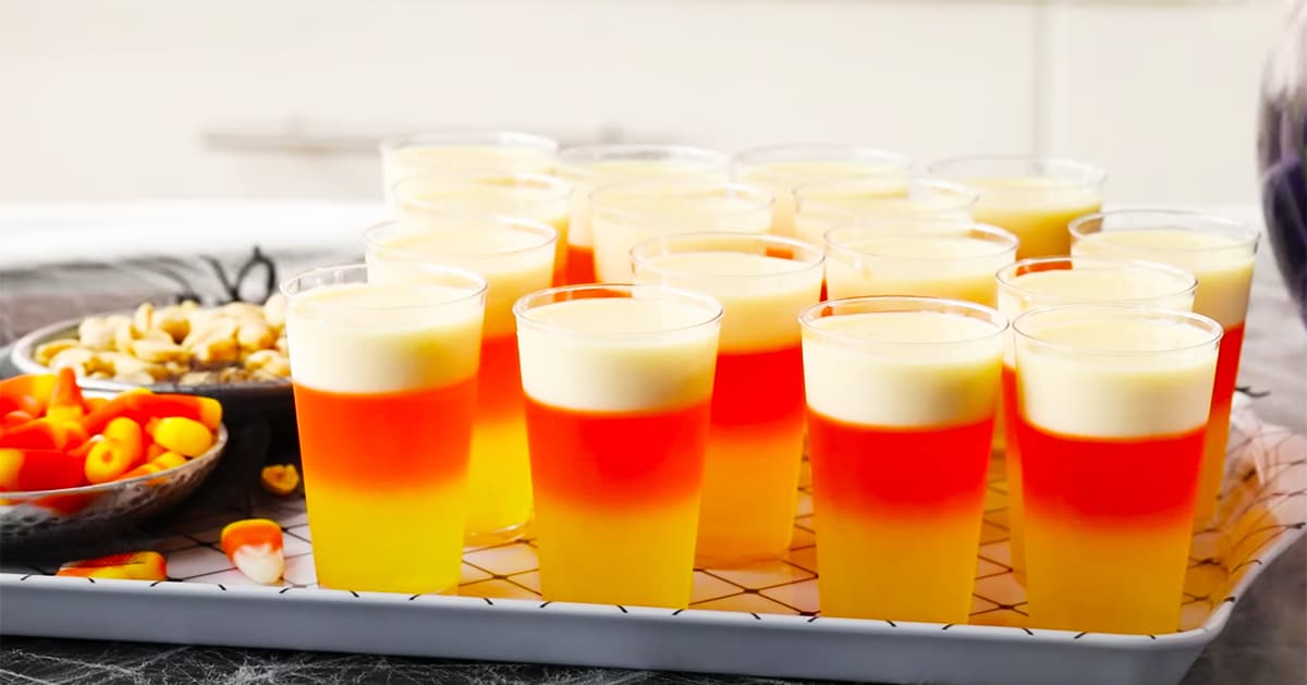 How To Make Candy Corn Jello Shots | DIY Joy Projects and Crafts Ideas