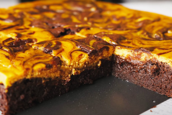 How To Make Pumpkin Cheesecake Brownies - Brownies Recipe - Cheesecake Recipe