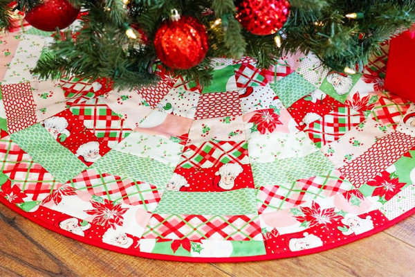 June Taylor's Quilt As You Go Tree Skirt - Christmas Tree Skirts - DIY Christmas