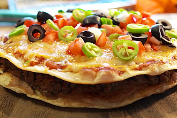 Taco Bell Mexican Pizza Recipe - Pizza Ideas - Taco Pizza Recipe
