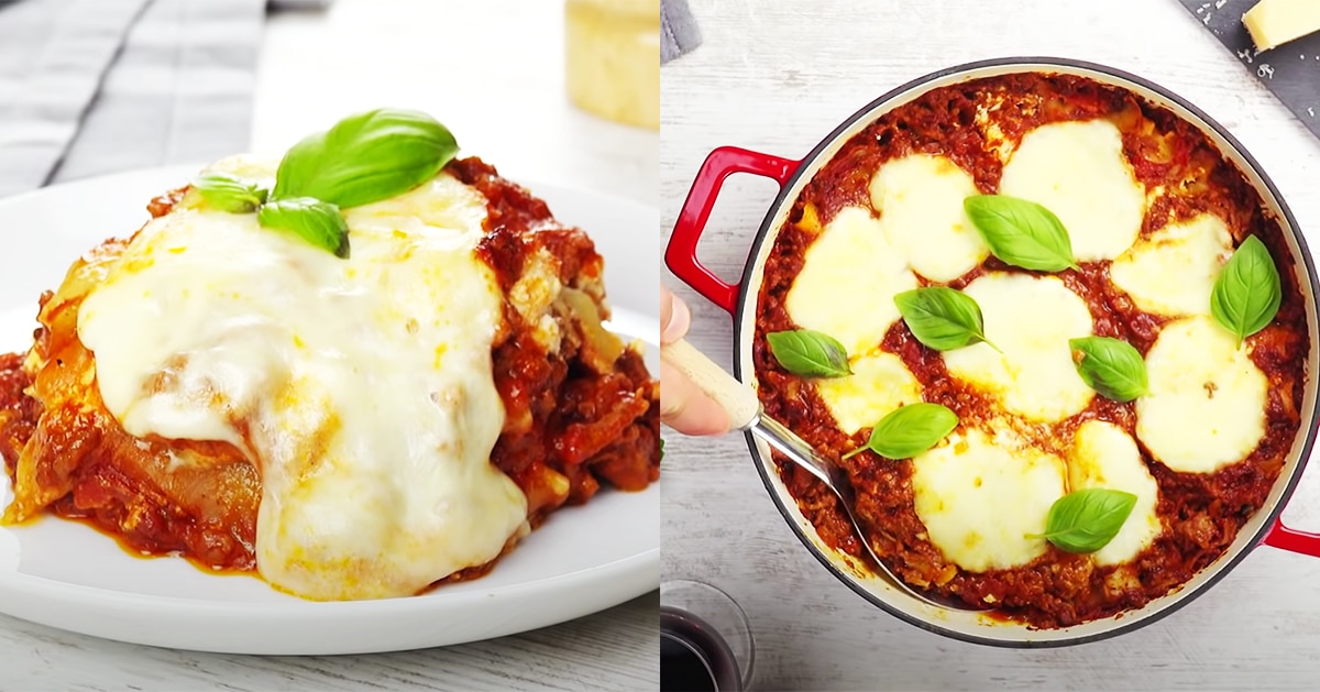 One-Pot Lasagna Recipe | DIY Joy Projects and Crafts Ideas