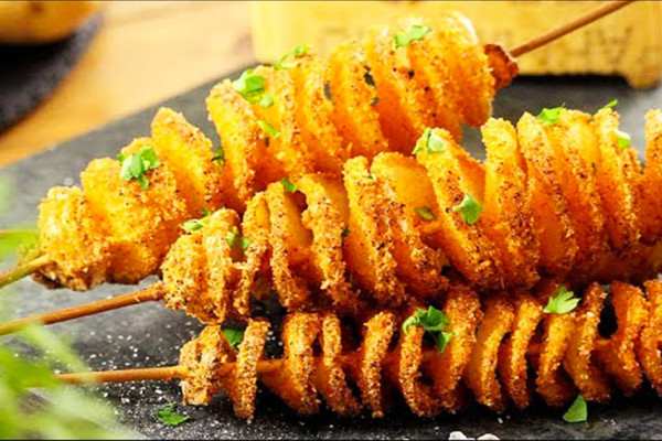 Parmesan Tornado Potato Recipe - Potatoes Recipes