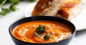 Slow Cooker Tomato Basil Soup Recipe