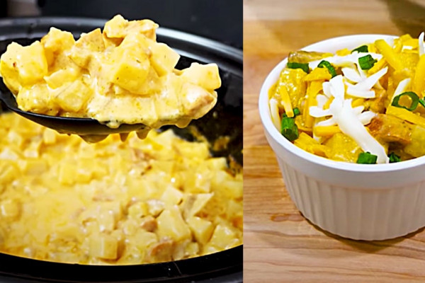 How To Make Crockpot Andouille Sausage Casserole _ Easy Crockpot Recipes - Dump And Go Crockpot Ideas