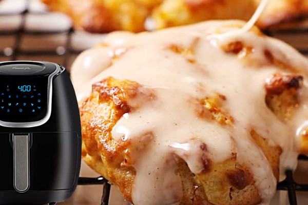 Air Fryer Apple fritter Recipe - Easy Air Fryer Recipes - Easy Dessert Ideas