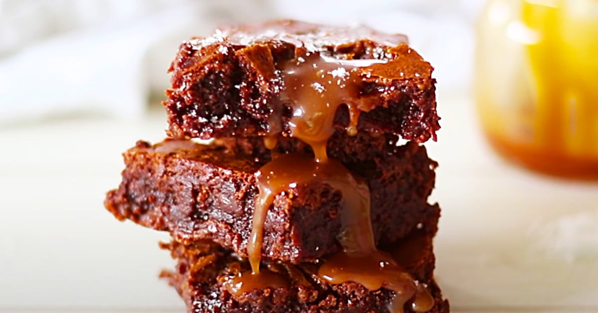 Caramel Salted Brownies Recipe | DIY Joy Projects and Crafts Ideas