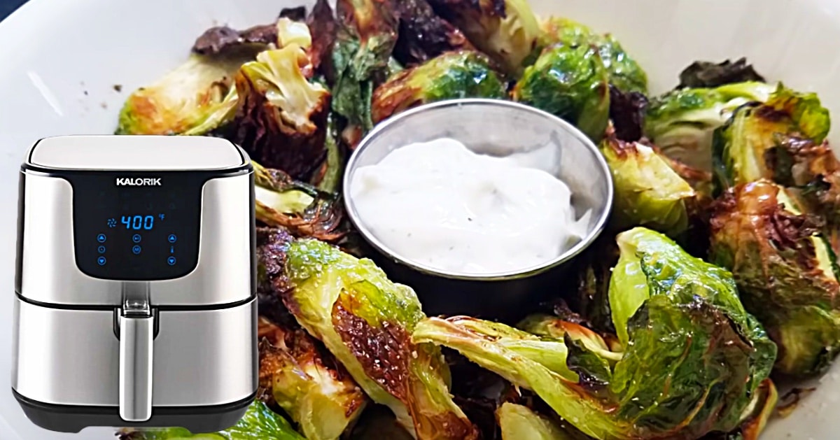 Air Fryer Crispy Brussels Sprout Recipe | DIY Joy Projects and Crafts Ideas