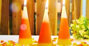How To Make Candy Corn Candles