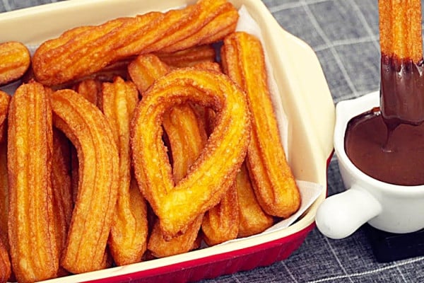 Homemade Churros Recipe - Hot Fudge Sauce Recipe - Dessert Ideas