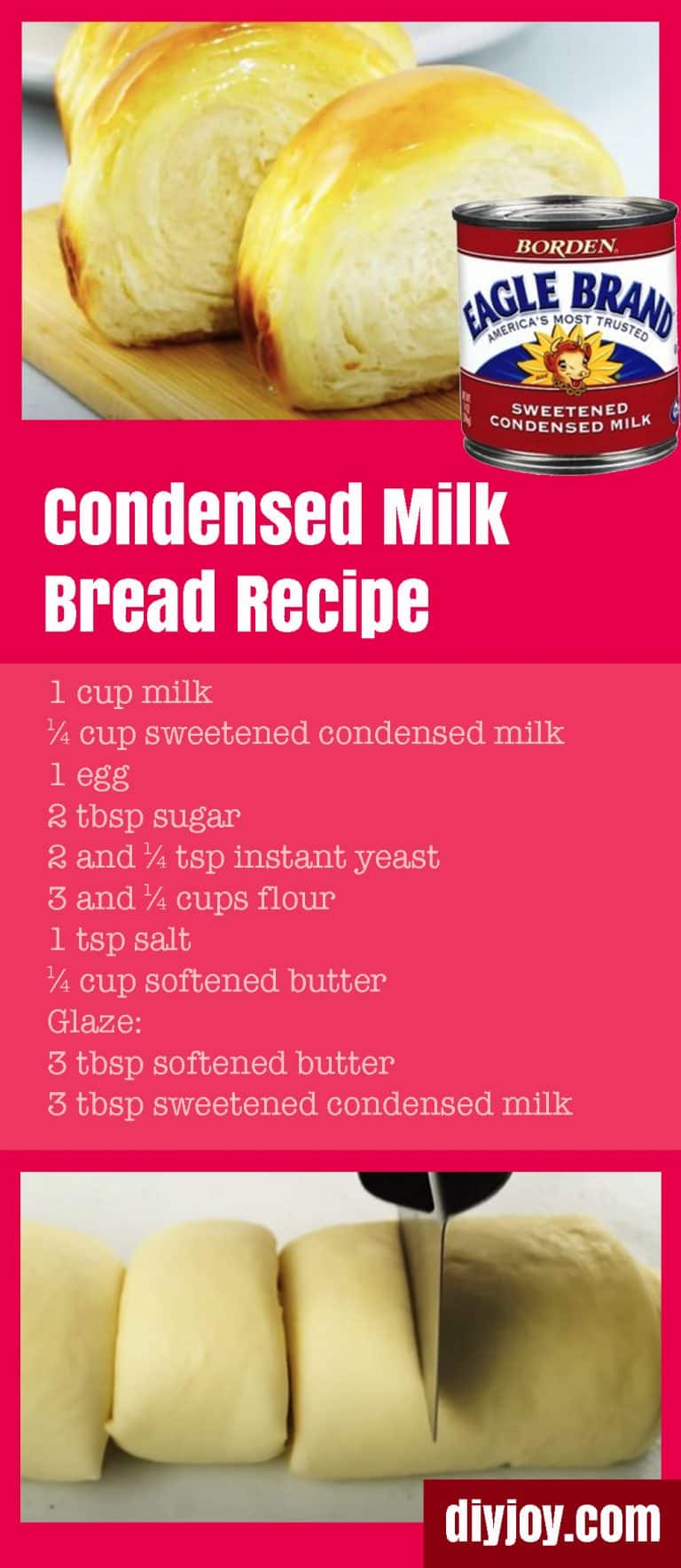 Condensed Milk Bread Recipe