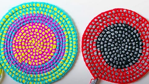 How To Crochet A Round T-Shirt Rug | DIY Joy Projects and Crafts Ideas
